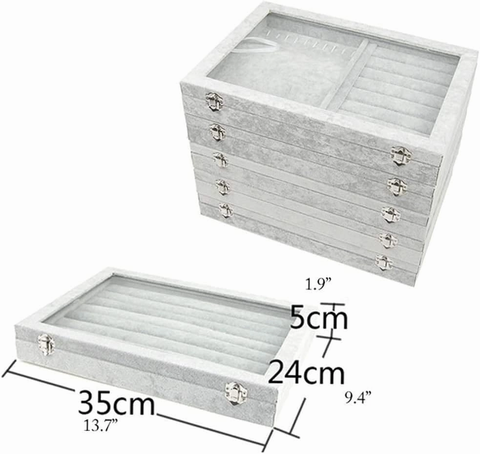 Jewelry Organizer Jewelry Box 10 Different Designs Clear Glass Lid Velvet Jewelry Organizer Box Jewelry Showcase For Watch Earrings Rings. Jewelry Case Jewelry Display Storage