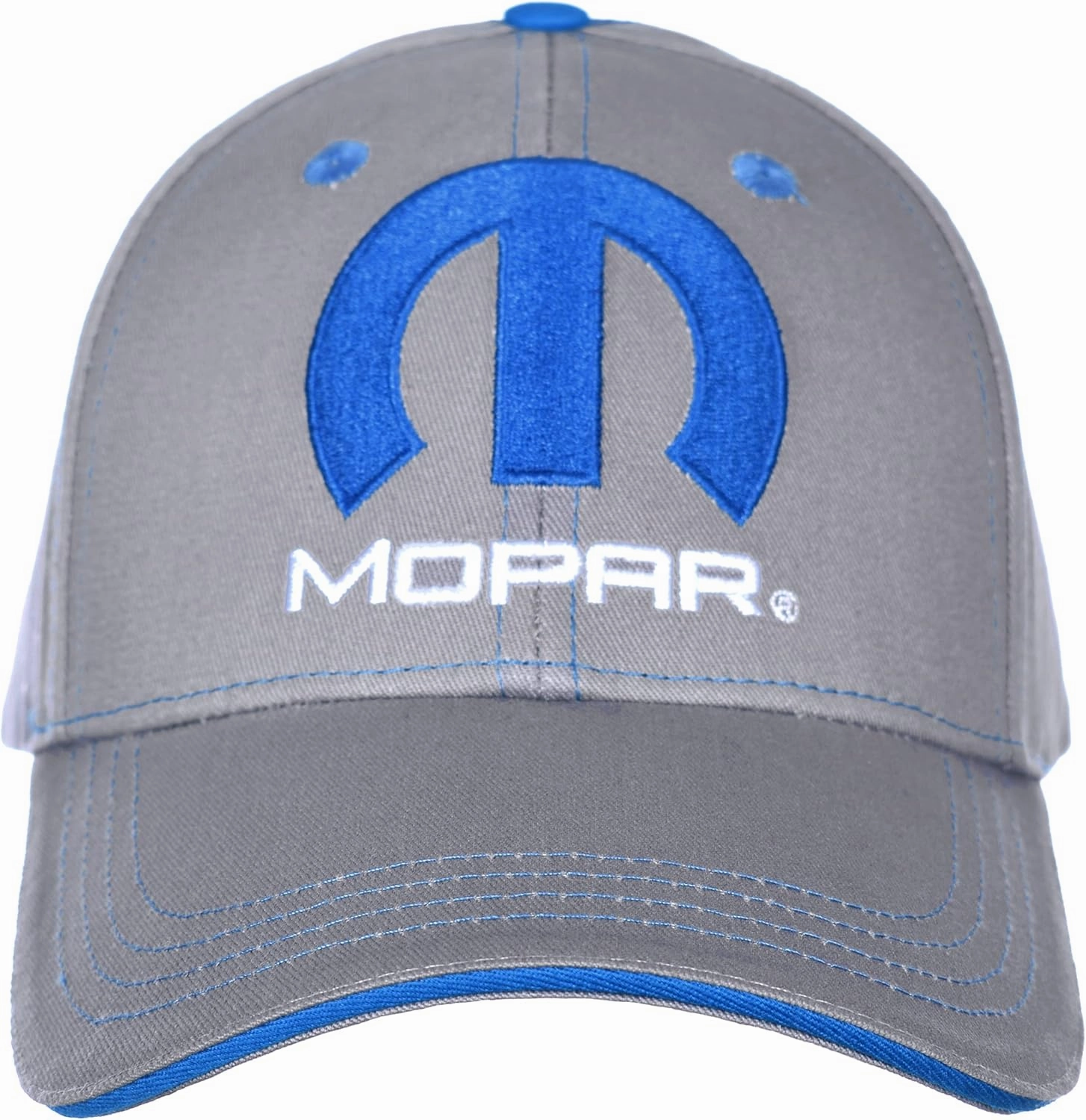 JH DESIGN GROUP Men's Mopar Logo Cap Adjustable Gray & Blue Hat