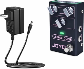 JOYO Noise Gate Pedal (LEGAL DONE R-23) Bundle with JOYO DC 9V 500mA Guitar Pedal Power Supply Adapter