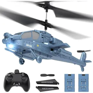 JoyStone 2.4GHz RC Helicopter for Kids, Remote Control Helicopter with Three Speed Modes, 30  Min Flight Time, LED Lights & Altitude Hold, RC Toys for Boys Girls, Gray