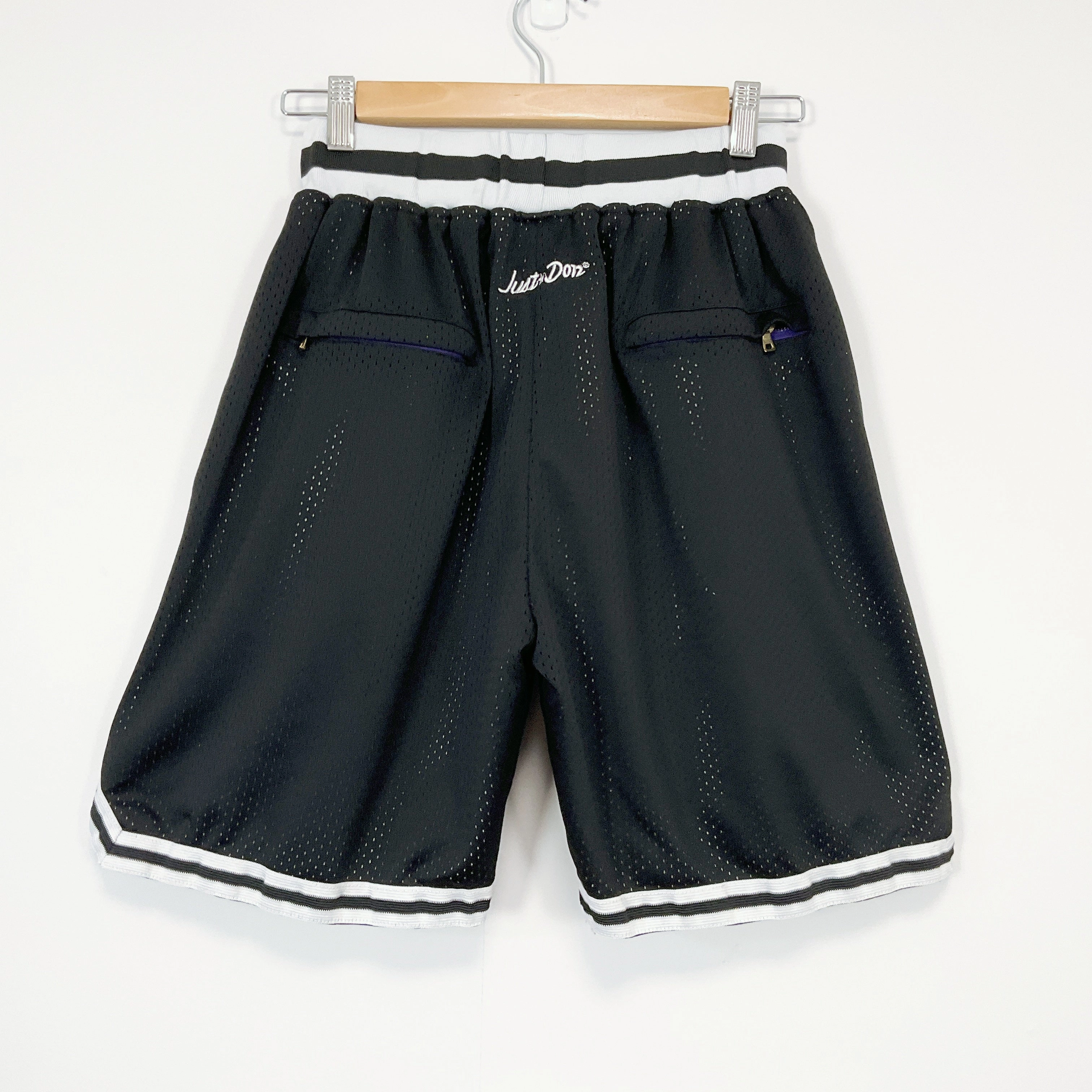 JUST DON - Black Brooklyn Nets Basketball Shorts