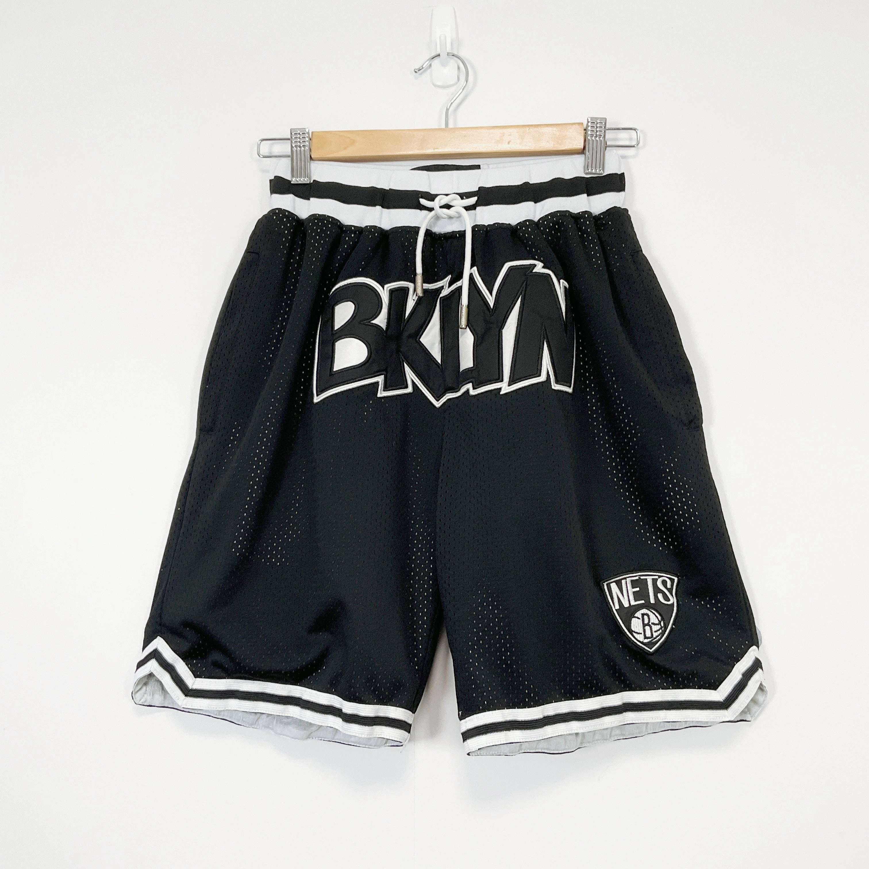 JUST DON - Black Brooklyn Nets Basketball Shorts