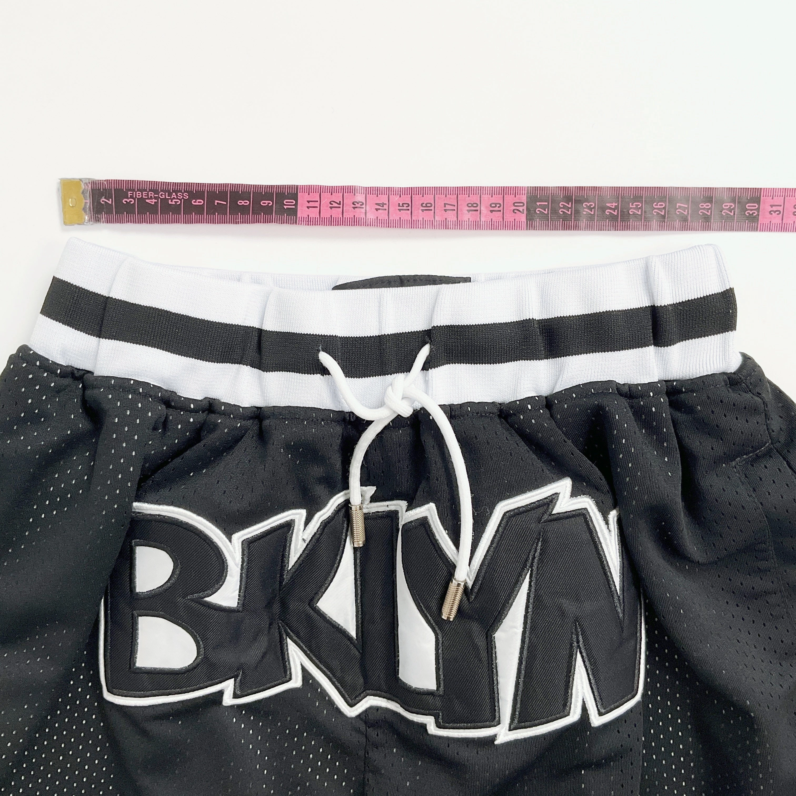 JUST DON - Black Brooklyn Nets Basketball Shorts