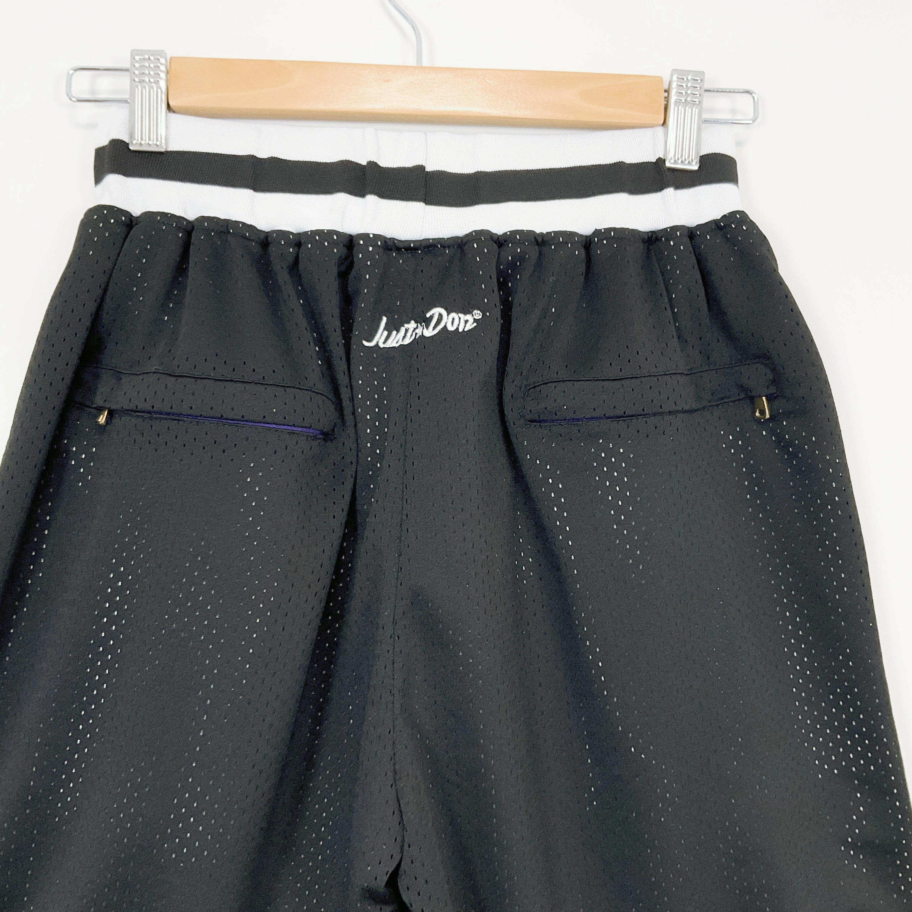 JUST DON - Black Brooklyn Nets Basketball Shorts