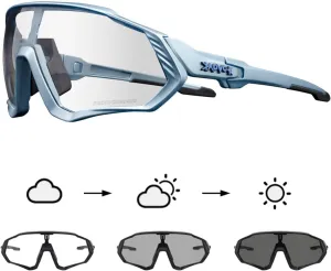 KAPVOE Photochromic Cycling Glasses Men Women Mountain Bike Sunglasses Clear MTB Bicycle Riding - K9408