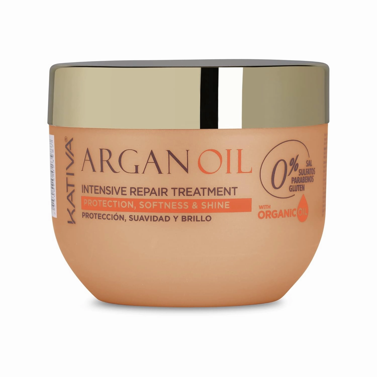 Kativa Argan Oil Intensive Repair Treatment Mask (250 ML), Moisturizing and Protective for Dry or Damaged Hair, Salt & Sulfate Free, Gluten & Paraben Free