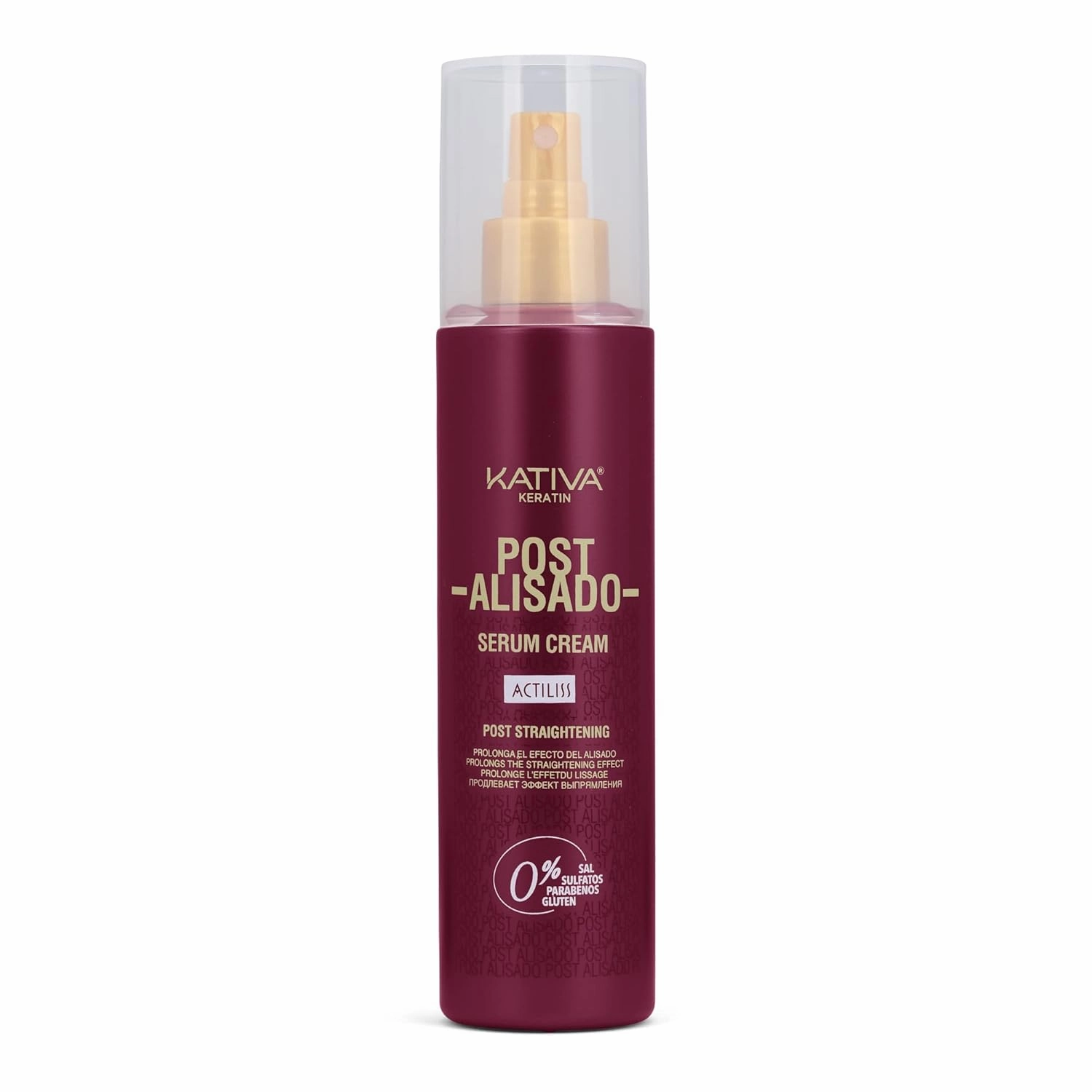 Kativa Post Straightening Serum Cream, 6.8 Oz - Prolongs Straightening Results for Manageable, Shiny, Smooth Hair - Free of Salt, Sulfate, Gluten, Paraben