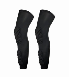 KeuLEn Compression Knee Pads Leg Sleeve Calf Shin Brace Support Protector Gear for Men Women Sprots Volleyball Basketball Football Weightlifting, Pair of Sleeves (Black,X-Large)