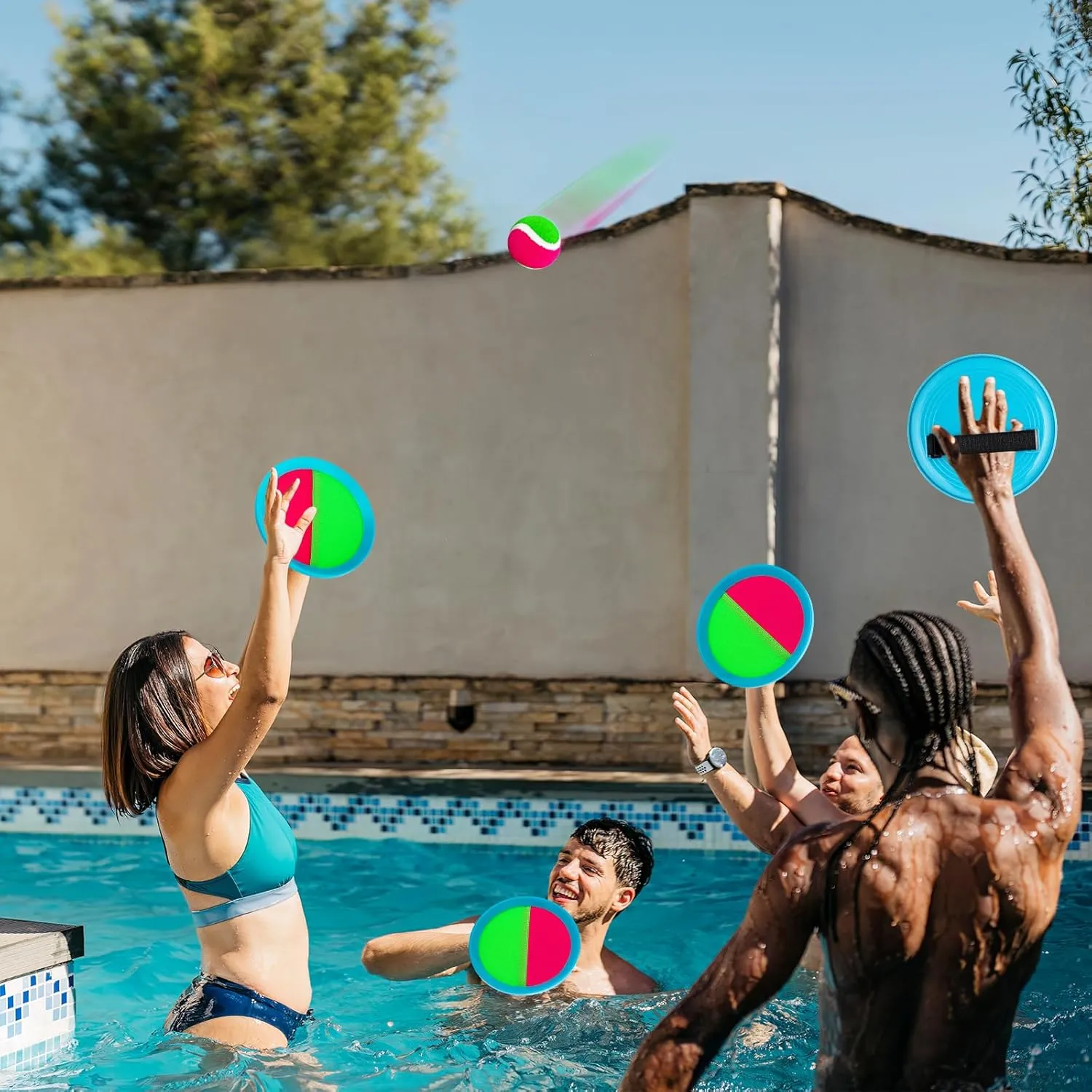 Kids Toys Toss and Catch Game Set Beach Pool Outdoor Toys for Kids Ages 4-8, Easter Basket Stuffers, Outside Yard Games for Kids Adults Family