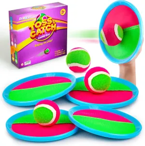 Kids Toys Toss and Catch Game Set Beach Pool Outdoor Toys for Kids Ages 4-8, Easter Basket Stuffers, Outside Yard Games for Kids Adults Family