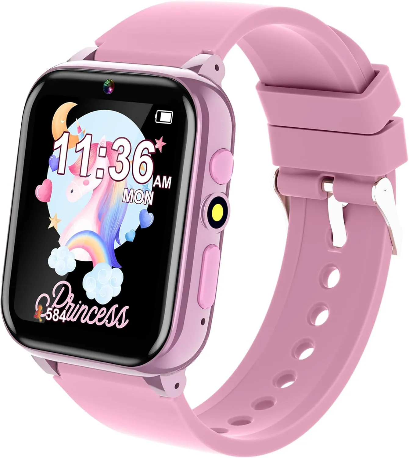 Kids Watch for Girls Ages 3-12 Watches for Girls with 26 Games Pedometer Selfie Camera Calendar Learning Card Audio Book Educational Toy Watch for Girls Birthday Gift Ideas for Kids
