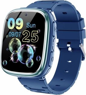 Kids Smart Watch Toys for Boys Girls – Children Watch for Kids 4-12 Years Touch Screen Watch with 15 Games Video Camera Music Player Alarm School Mode Education Birthday Ages 5 6 7 8 9 10 (Dark Blue)