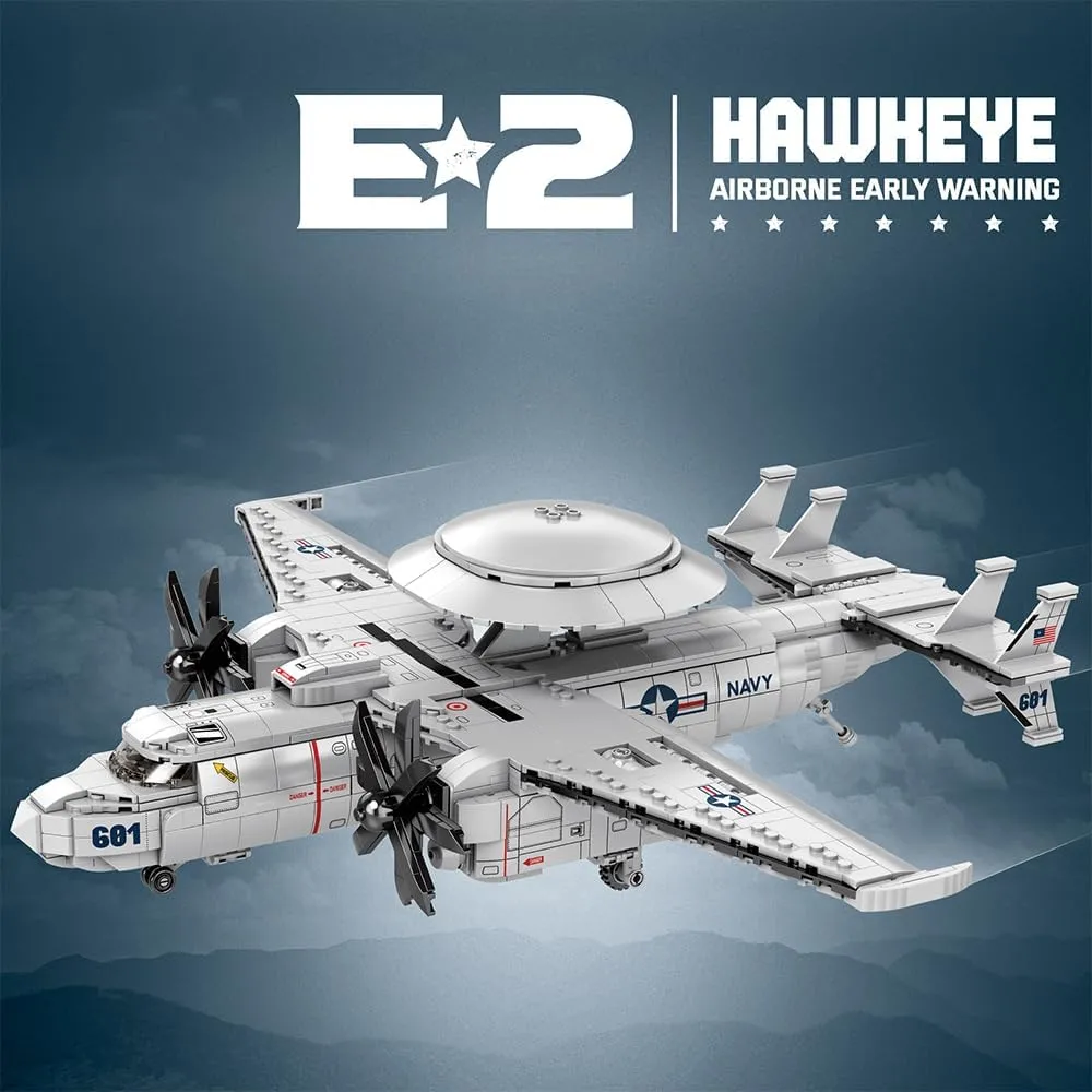 KJ-600 AWACS Fighter Building Set,Military Army Airplane Toy,Collectible Display Helicopter Model Collectible Home Decor,33029 Aircraft Gifts for Adults Boys Kids 14 ,1144 PCS