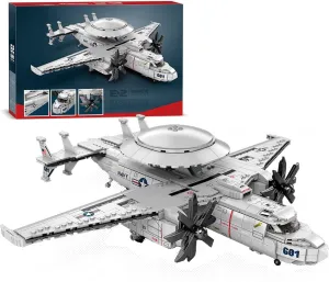 KJ-600 AWACS Fighter Building Set,Military Army Airplane Toy,Collectible Display Helicopter Model Collectible Home Decor,33029 Aircraft Gifts for Adults Boys Kids 14 ,1144 PCS