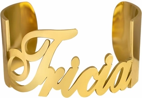 kkjoy Personalized Name Bracelet Stainless Steel Customize Letter Nameplate Cuff Bangle for Women Men Couple Family Members