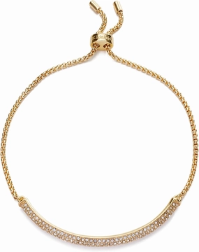 Kleinfeld Womens Bridal Special Occasion Crystal Pavé Bar Adjustable Slider Bracelet
