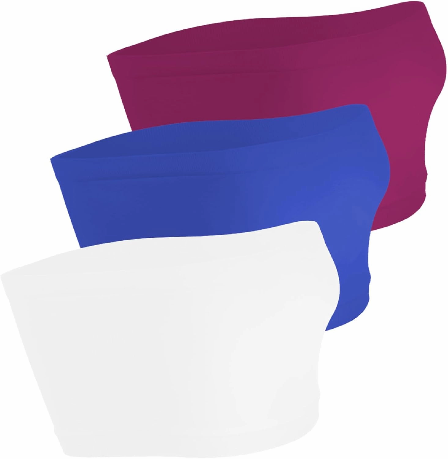 Kurve Seamless Bandeau Tube top - UV Protective Fabric, Rated UPF 50  (Non-Padded) -Made in USA-