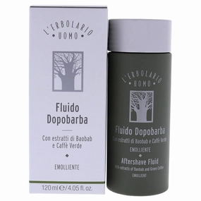 L'Erbolario Baobab And Green Coffee Aftershave Fluid - For Instantly Reducing Any Redness Caused By Shaving - Soothe Any Feelings Of Discomfort And Dryness - Burst Of Freshness - For Men - 4.05 Oz