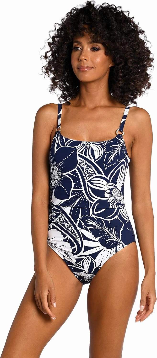 La Blanca Women's One Piece Swimsuit Lingerie Tummy Control Bathing Suit