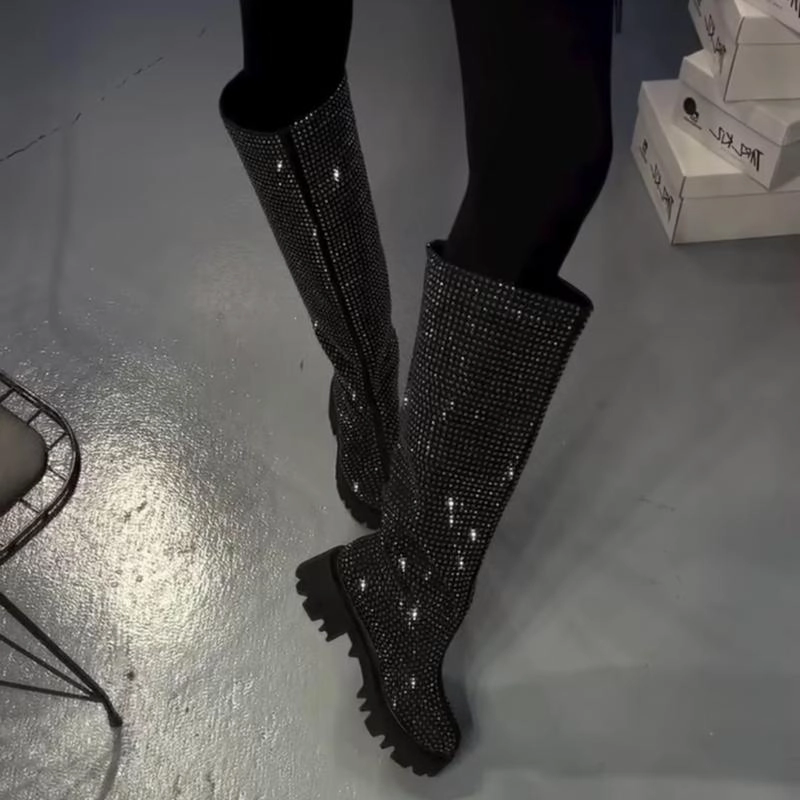 Ladies' Shiny Long Boots