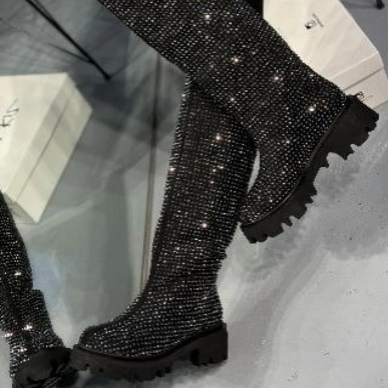 Ladies' Shiny Long Boots
