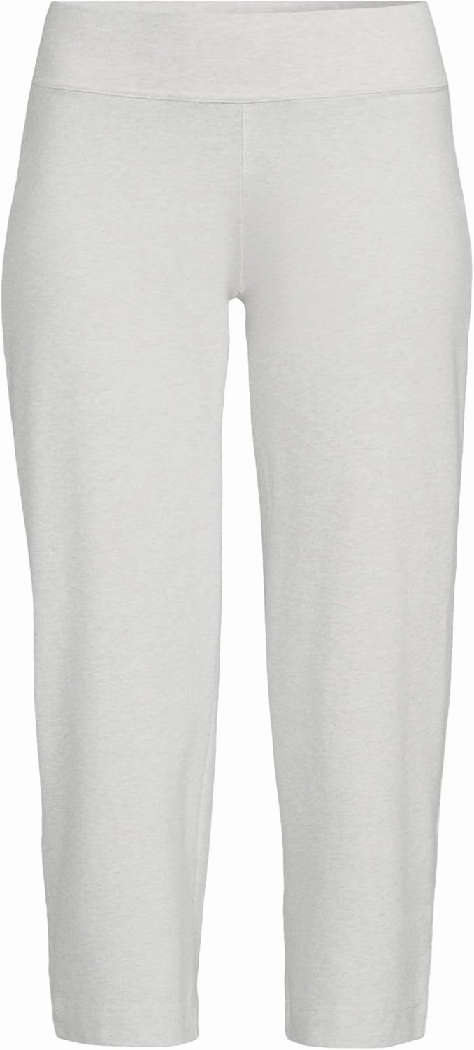 Lands' End Women's Starfish Mid Rise Pull-On Crop Pants