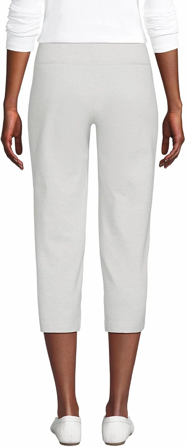 Lands' End Women's Starfish Mid Rise Pull-On Crop Pants