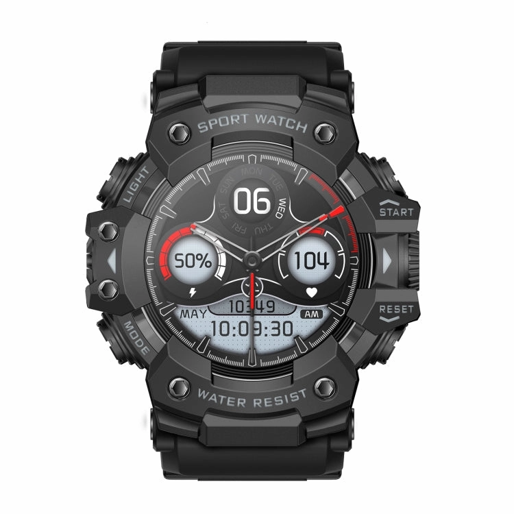 LC21 1.32 inch TFT Round Screen Sports Smart Watch Supports Blood Oxygen Monitoring/Call Reminder(Black)