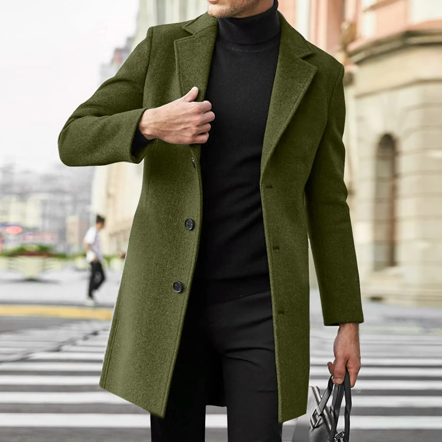 LCMTWX Mens Winter Coats Winter Jacket Coat Leisure Plus Size Hat Zip Pocket Cotton-Padded Warm Soft Hooded Jacket Mens