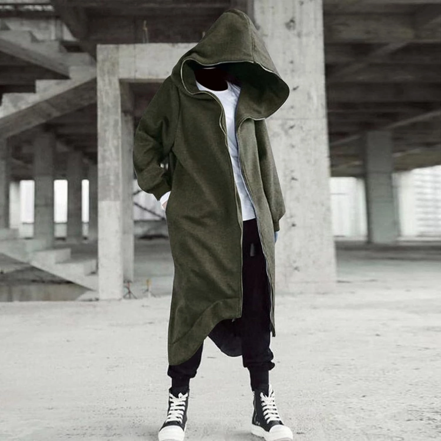 LCMTWX Hoodies for Men Winter Casual Loose Solid Hooded Sweater Top Men's Hooded Fleece Sweatshirt Heavyweight Fleece
