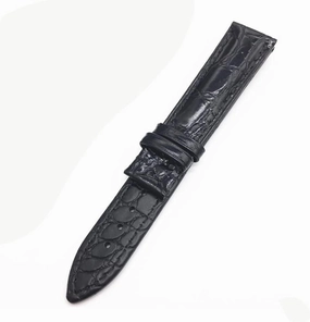 Leather Strap Double-Sided Round Leather Wristband Double Press Butterfly Buckle/pin Buckle Strap