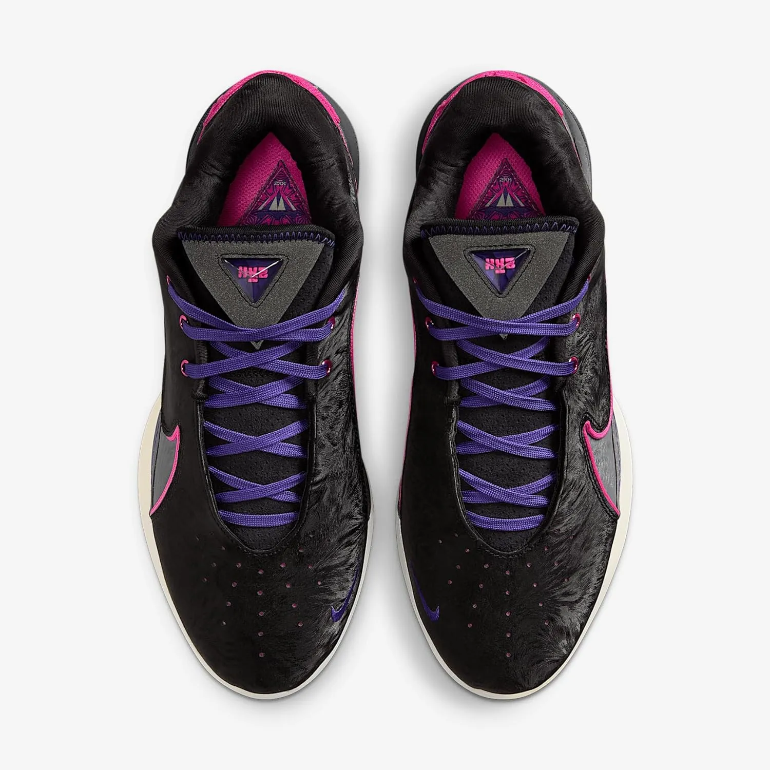 Lebron XXII Crown Jewel Basketball Shoes (FZ1094-001, Black/Dark Grey/Field Purple/Laser Fuchsia)