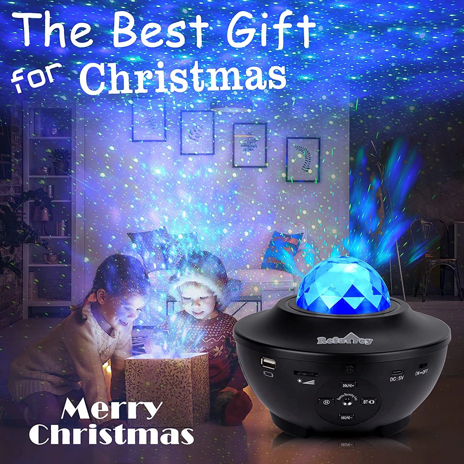 LED Galaxy Starry Night Light Projector With Bluetooth Music Speaker