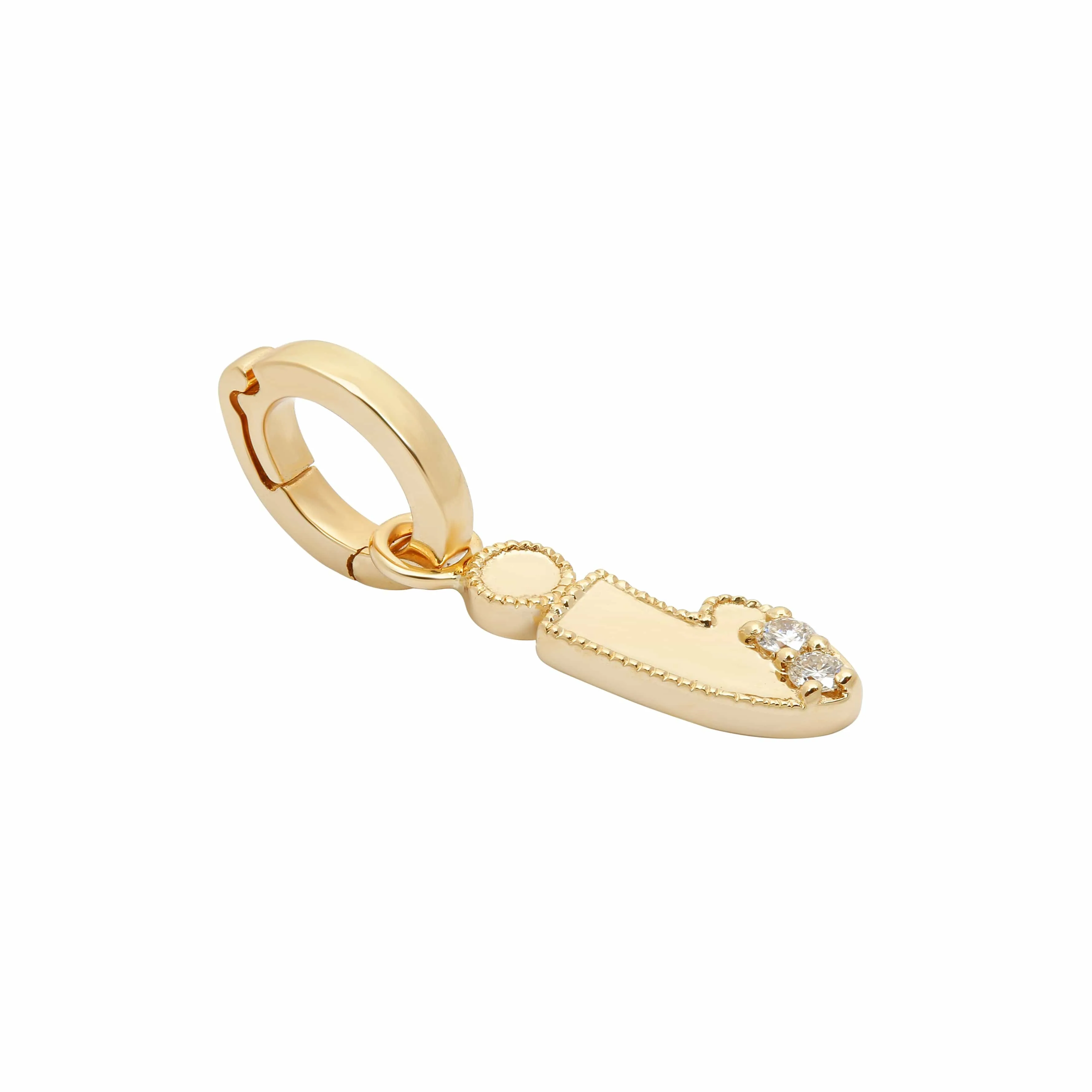 Letter I Initial Pendant