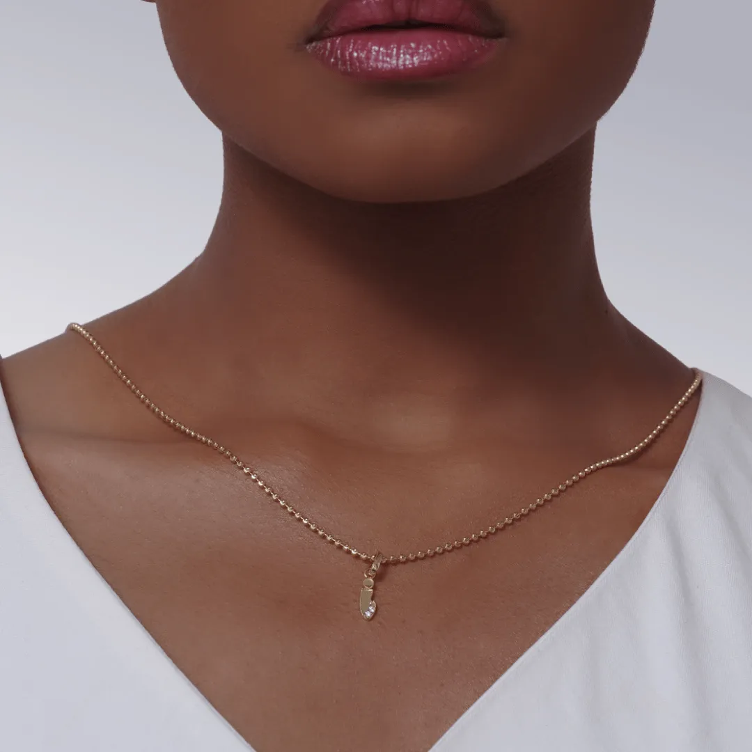 Letter I Initial Pendant
