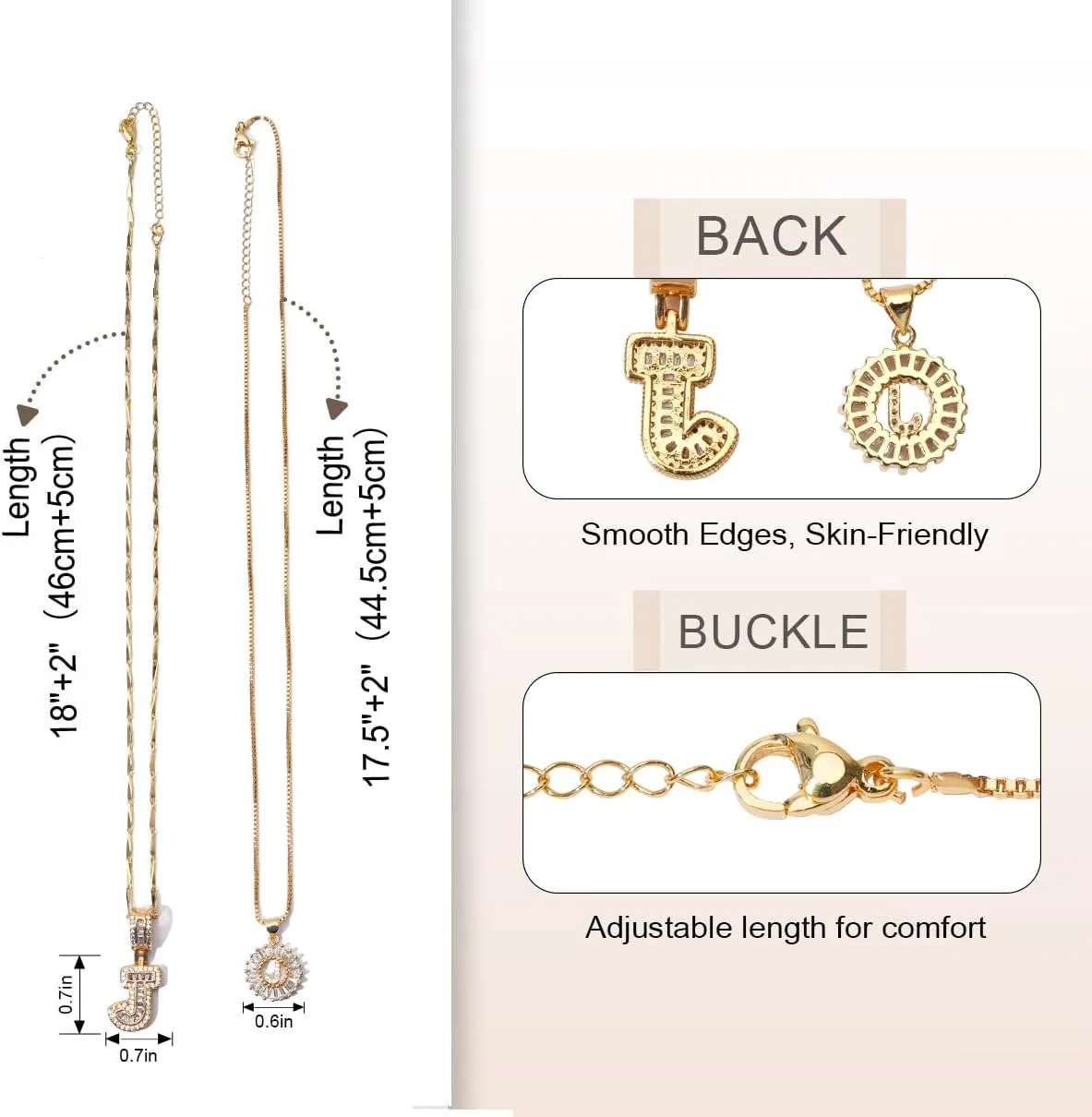 Letter Necklace 14k Gold Plated Bling Dainty Necklaces Trendy Chunky Custom Name Necklace Personalized Round Circle Pendant Zirconia Letters Name Crystal Jewelry Gifts for Women