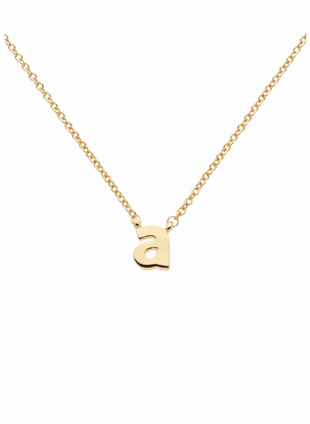 Letter 'a' Pendant Necklace
