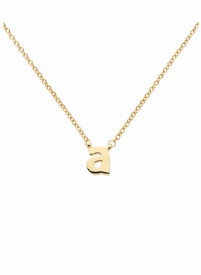 Letter 'a' Pendant Necklace
