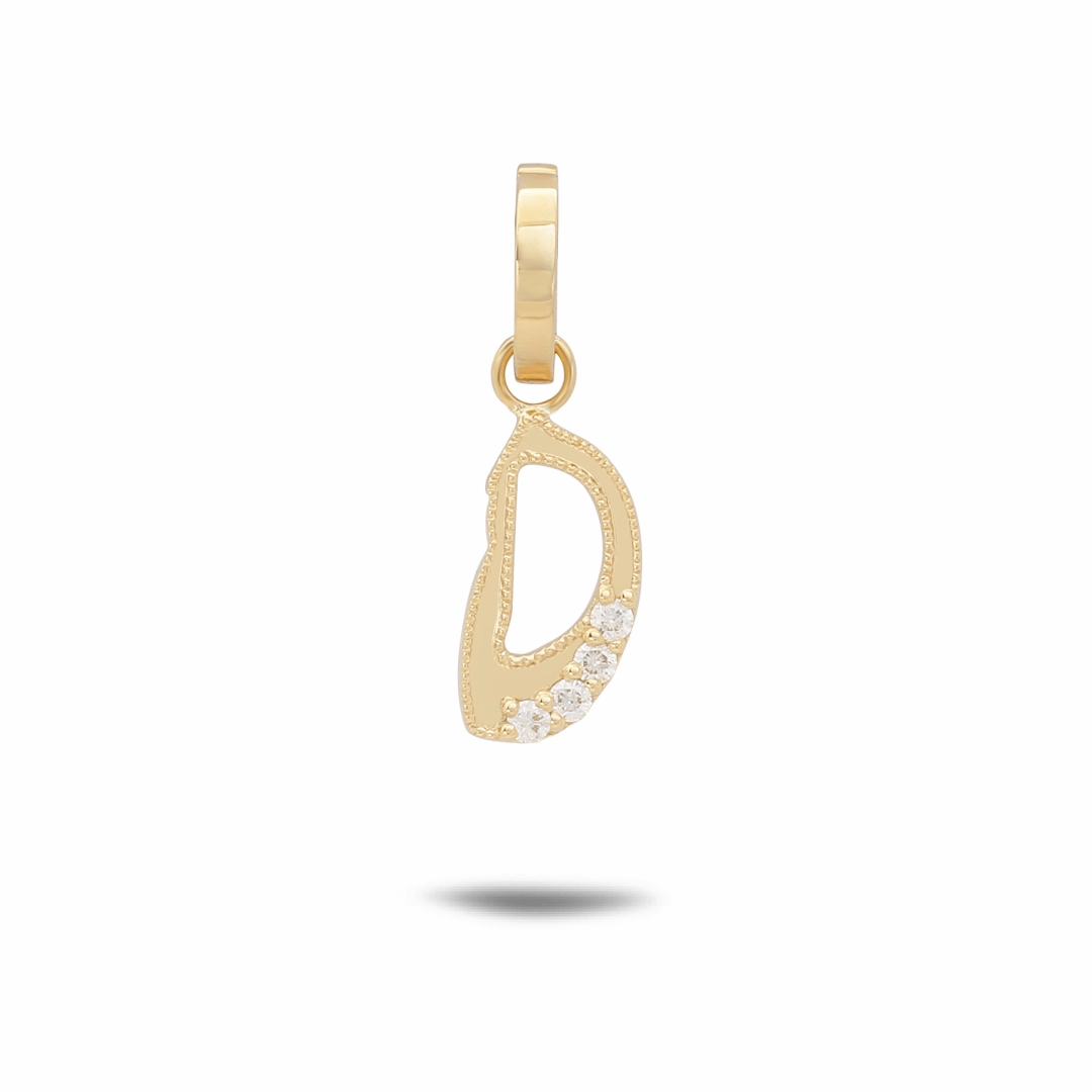 Letter D Initial Pendant