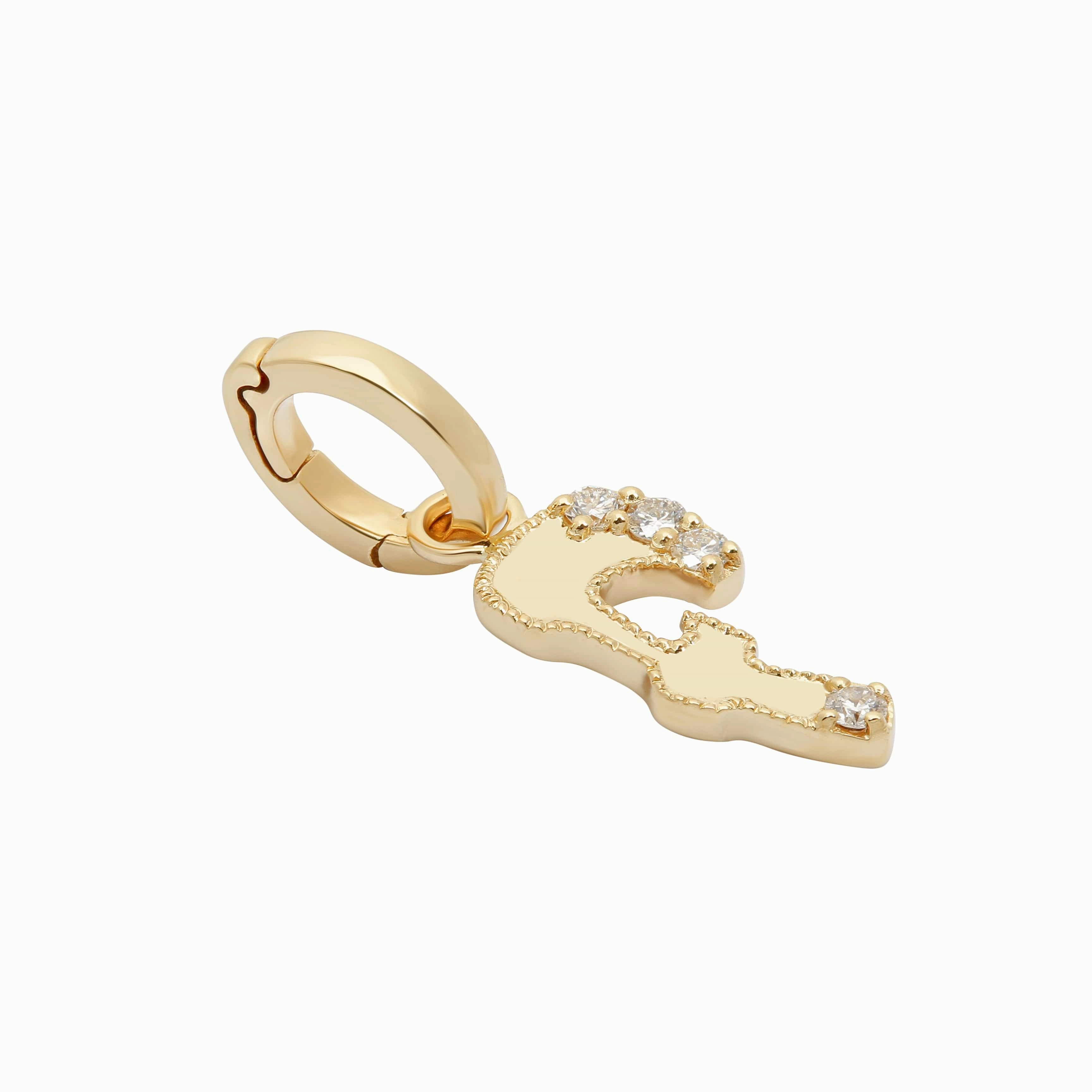 Letter F Initial Pendant