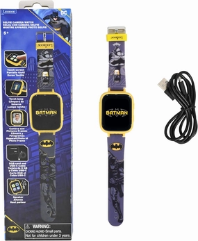 LEXiBOOK, Batman, Selfie Camera Watch, HD Touch Screen, 720p Camera, MP3 Player, Built-in Speaker, Dictaphone, Pedometer, 5 Games, Blue, DMW070BAT