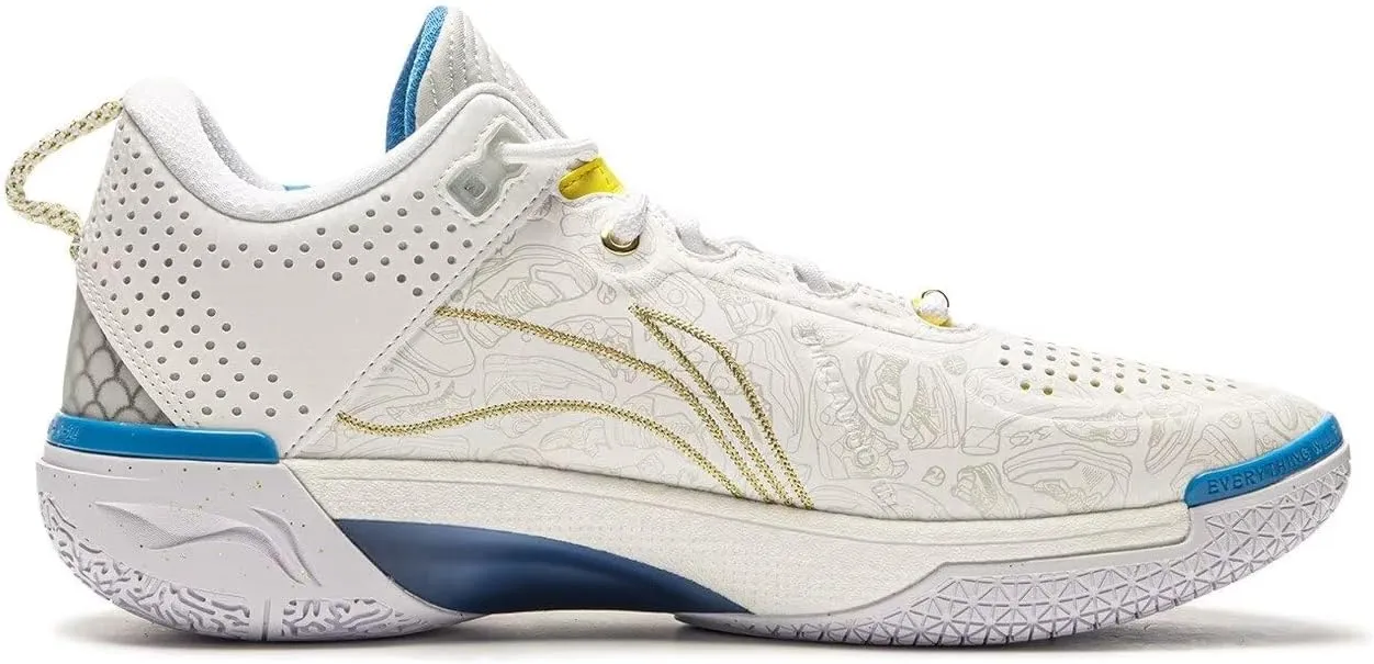 LI-NING Wade Shadow 6 & 6V2 Series Men's Lightweight Breathable Anti Slip and Rebound Professional Basketball Game Shoes ABPU029 ABPV021