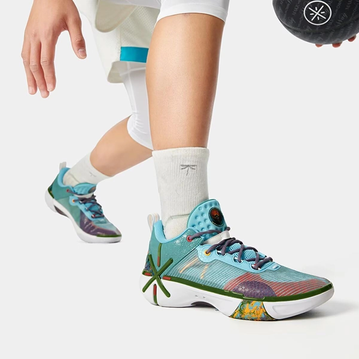 LI-NING Wade Shadow 6 & 6V2 Series Men's Lightweight Breathable Anti Slip and Rebound Professional Basketball Game Shoes ABPU029 ABPV021