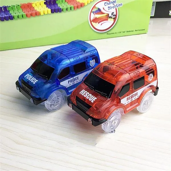 Light Up Toy Car Track Accessories Racing Car with 5 Flashing LED Lights