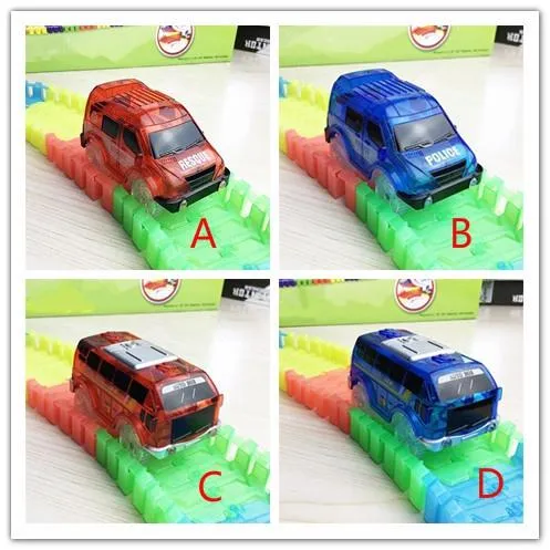 Light Up Toy Car Track Accessories Racing Car with 5 Flashing LED Lights