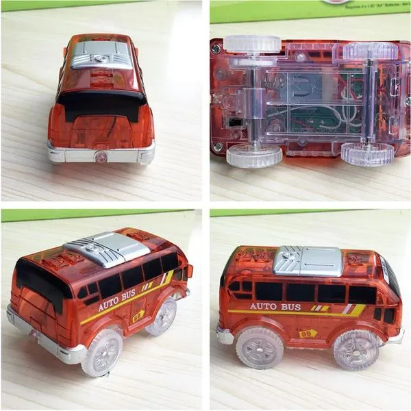 Light Up Toy Car Track Accessories Racing Car with 5 Flashing LED Lights