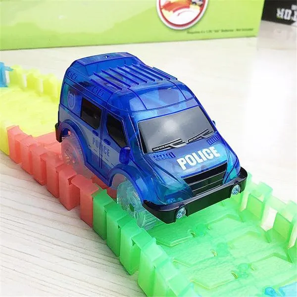 Light Up Toy Car Track Accessories Racing Car with 5 Flashing LED Lights