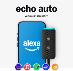 Like-New Amazon Echo Auto (newest model), Add Alexa to your car