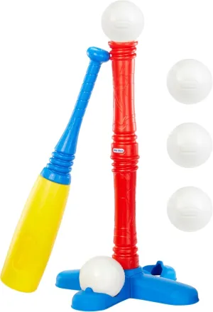 Little Tikes T-Ball Set, Red, 5 Balls, for Toddlers Ages 18  Months – (87338)