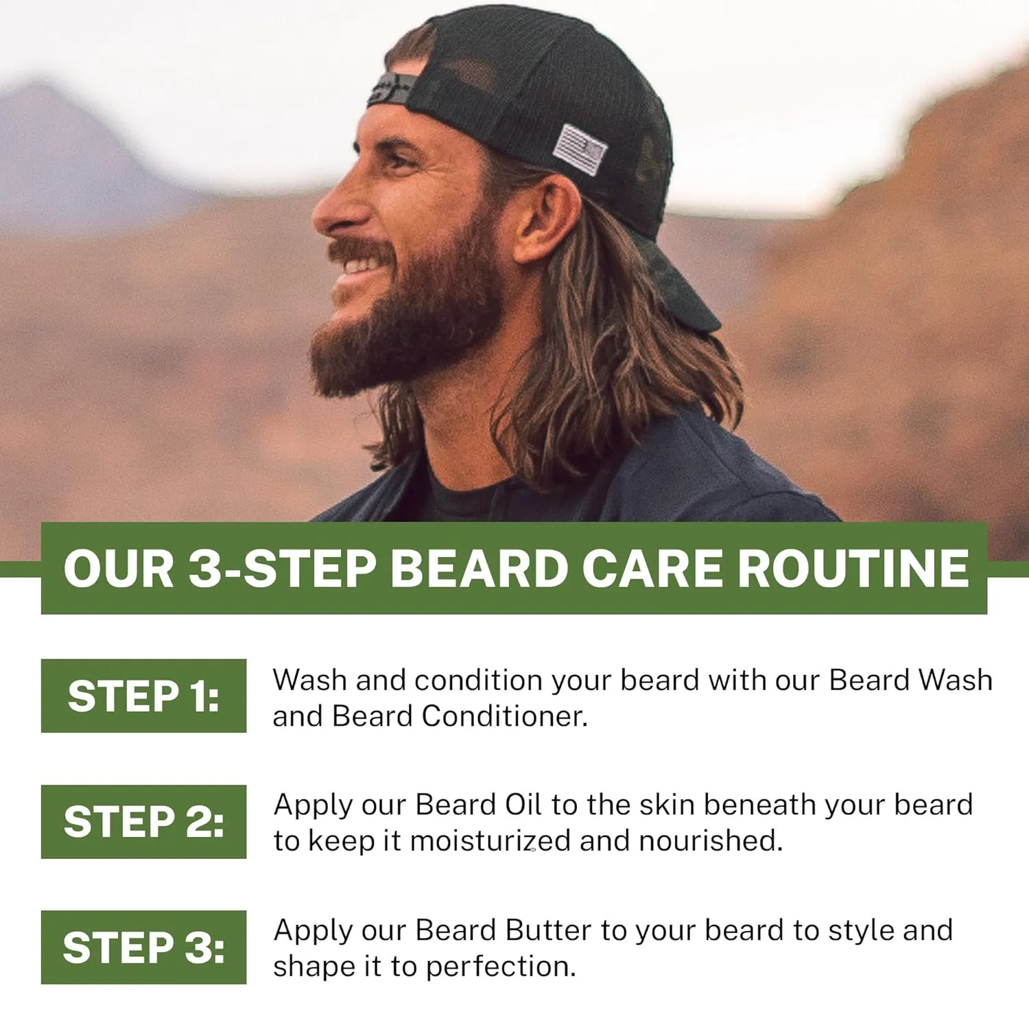Live Bearded Beard Wash, 8 fl oz - Water-Based Face Cleanser with All-Natural Ingredients for a Gentle, Deep Clean - Made in the USA | Executive Scent - Cedar, Vanilla